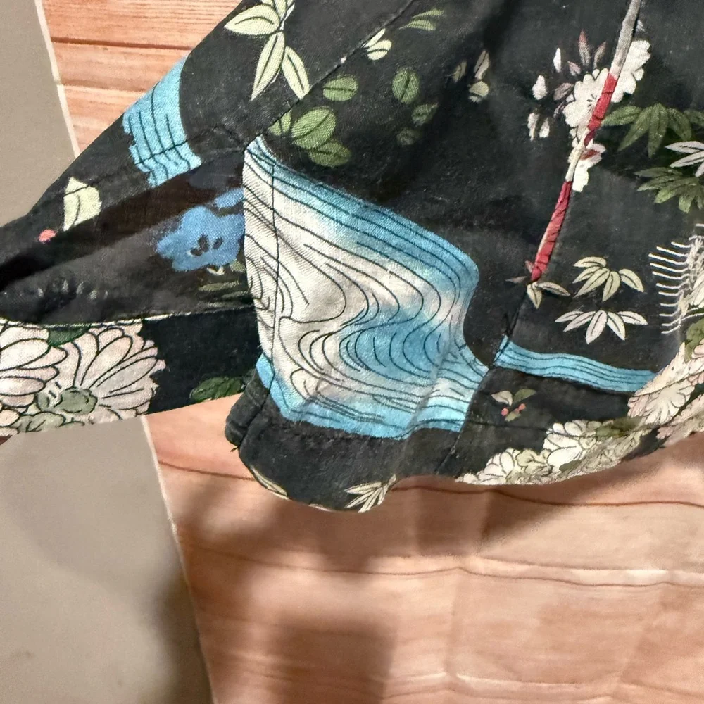 Citron Black Multicolor Floral Women's Jacket - Picture 4 of 5